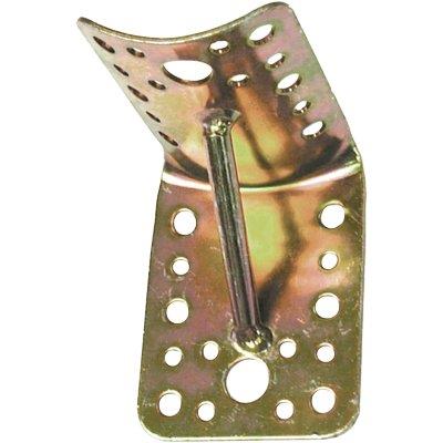 Giunzione Gazebo 90 ° Tondo Piano + Saetta 937 - Zincata Gialla Palo Mm 80/100 S.Mm 20 Mm 65X85X85- 4 Pezzi