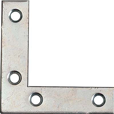 Angolare Rinforzo - Zincato S.Mm 1,8 Cf=Pz 100 Mm 40X40X12- 1 Confezioni