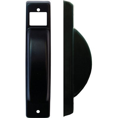 Placca Avvolgitore A Semincasso - Alluminio Verniciata Nera Mm 40X195- 5 Pezzi