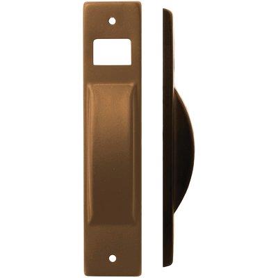 Placca Avvolgitore A Semincasso - Acciaio Verniciata Bronzo Mm 40X195- 5 Pezzi