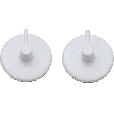 Gancio Bris Bris Tondo Metallo Pronty - Mm 25 Bianco Cf=Pz 2- 12 Confezioni