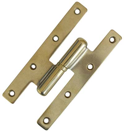 Cerniera Paumelles Ottone Lucido - Ottone Lucido Sx Mm 100X55- 2 Pezzi