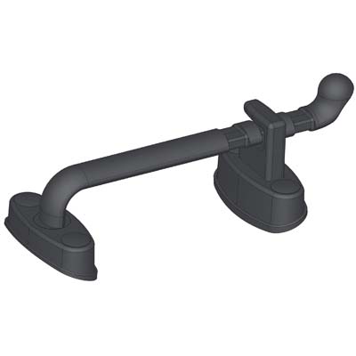 Socchiudi Persiane Bruco - Plastica Nera Registrabile Mm 80,5/110,5- 10 Pezzi