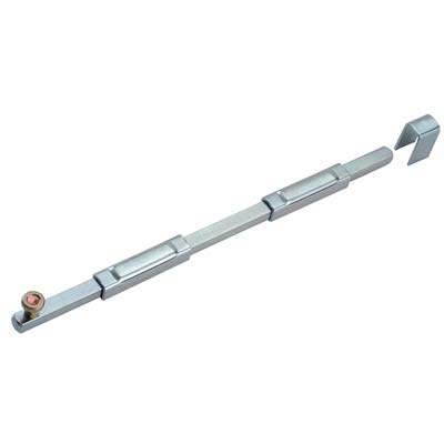 Catenaccio A Saldare Verticale 205 Combi - Zincato Mm 10X10 H.Mm 300- 5 Pezzi