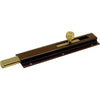 Catenaccio Verticale Ricoperto A Fissare 34 Ibfm - Vern. Marrone Piastra Larga Mm 40 Mm 6X16 Cm 15- 10 Pezzi