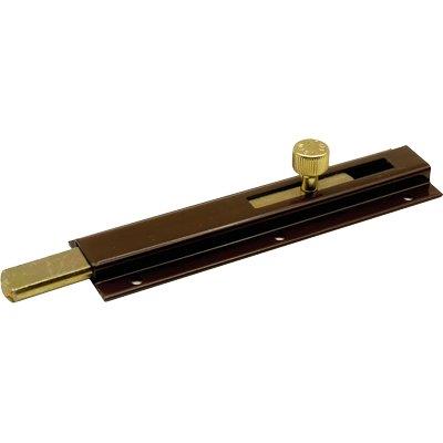 Catenaccio Verticale Ricoperto A Fissare 34 Ibfm - Vern. Marrone Piastra Larga Mm 40 Mm 6X16 Cm 15- 10 Pezzi