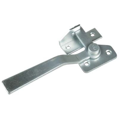 Maniglia Blocco Zincata X Serramenti - Mm 130X47 H.Mm 27 + Incontro Mm 52X20 Sx- 5 Pezzi