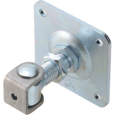 Cardine A Saldare Cavallotto + Piastra 378 Combi - Zincato Regolabile M24- 4 Pezzi