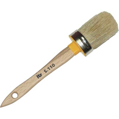 Pennello Ovalino M.Legno 110 Itr - Setola Bionda N°Xmm 4X44- 12 Pezzi