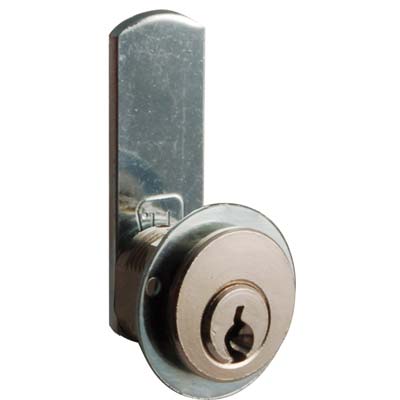 Serratura A Cilindro Leva Dritta 21 Meroni - Ottone Cromato F.Mm 16 L.Mm 16- 5 Pezzi