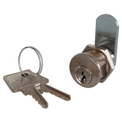 Serratura A Cilindro Leva Dritta 22 Meroni - Ottone Cromato F.Mm 20 L.Mm 20- 5 Pezzi