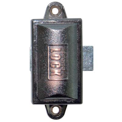 Serratura Ad Aste Rotanti - Zama Bronzata Mm 76X32 Chiave 1 Leva Mm 17X20- 2 Pezzi