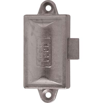 Serratura Ad Aste Rotanti - Zama Nichelata Mm 76X32 Chiave 1 Leva Mm 17X20- 2 Pezzi