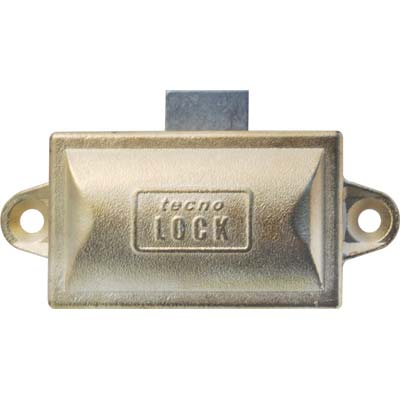 Serratura Ad Aste Rotanti - Zama Ottonata Mm 76X32 Chiave 1 Leva Mm 17X20- 2 Pezzi