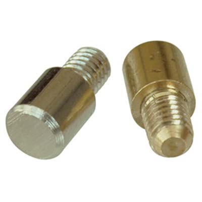 Mensolina Reggipiano Tonda Tornita Ottone - Lucido Mm 7X8 + Perno M5- 500 Pezzi