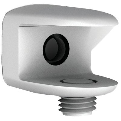 Reggivetro A Morsetto Bolis - Zama Bianco D.Mm 21 S.Vetro Max Mm 10,5 Cf=Pz 2- 5 Confezioni