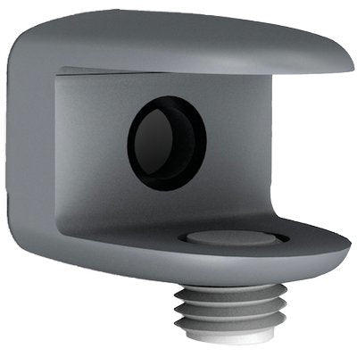 Reggivetro A Morsetto Bolis - Zama Argento D.Mm 21 S.Vetro Max Mm 10,5 Cf=Pz 2- 5 Confezioni