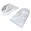 Reggitubo Armadio Tondo Laterale Plastica - Bianco Tubo Mm 18- 200 Pezzi