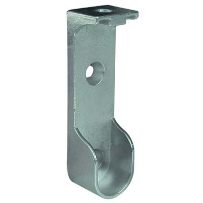 Reggitubo Armadio Ovale Laterale A Soffitto - Zama Nichelato Tubo Mm 30X15- 20 Pezzi