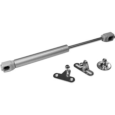 Pistone A Gas X Anta Ribalta - Ferro Grigio Forza=N 100 + Accessori- 10 Pezzi