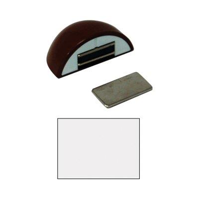 Fermaporte Magnetico Ap 123 - Resina Termoplastica Bianco- 10 Pezzi