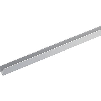 Profilo Canalina Singola Arcansas - Allum Argento S.Mm 1,0 Mm 8X8 H.Cm 200- 5 Pezzi