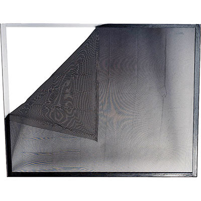 Zanzariera Finestra A Strappo Ecco Irs - Poliestere Nero Cm 150 H.Cm 300- 2 Pezzi