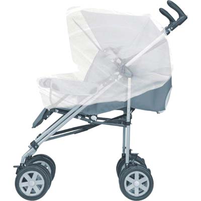 Zanzariera Passeggino Ecco Baby Irs - Poliestere Bianco Cm 140X90- 2 Pezzi