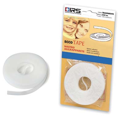 Nastro Aggrappa Zanzariera Clarissa Tape Self Irs - Adesivo Bianco Ml 5 X Rete Fibra- 2 Pezzi