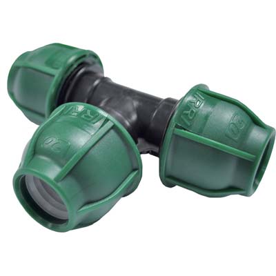 Tee A Compressione Pn10 - Mm 25X25X25- 10 Pezzi
