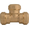 Tee A Compressione Pn25 730 Itap - Ottone Mm 20X20X20- 6 Pezzi
