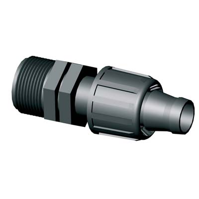 Manicotto Filetto Maschio X Manichetta Pn Irritec - Mm 16X3/4M- 100 Pezzi