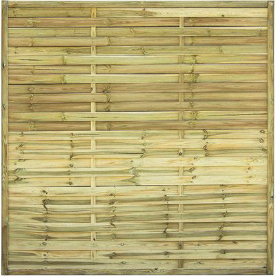 Pannello Frangivento/Frangivista Legno Euro - Pino Impregnato Cornice Mm 45X30 Cm 180X180