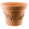Vaso Tondo Elios Pottery Collection Gdm Resina Terracotta Cm 60 H.Cm 47
