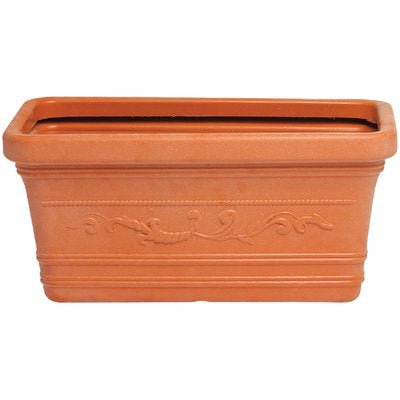 Fioriera Festonata Prestige Resina Terracotta Cm 80X39 H.Cm 35
