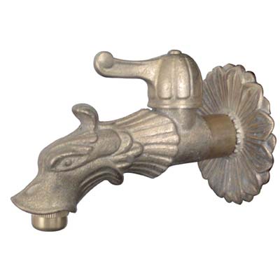 Rubinetto Artistico A Sfera Leone Stars Ottone 1/2M