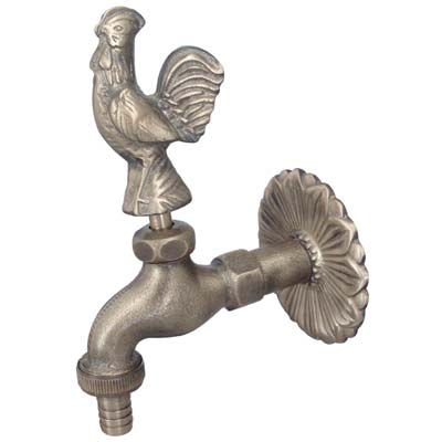 Rubinetto Artistico A Vite Gallo Brass Stars Ottone 1/2M Mm 25