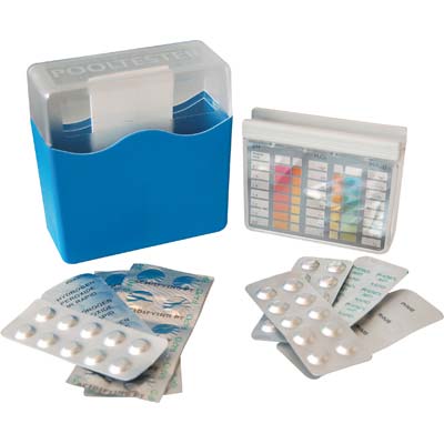 Test Analisi Ph + Ossigeno X Piscina - Cf=Test + Pastiglie 2X10- 1 Confezioni