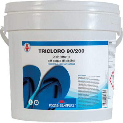 Tricloro X Piscina Pastiglie Kg 5=25Xgr 200 Piscina Semplice