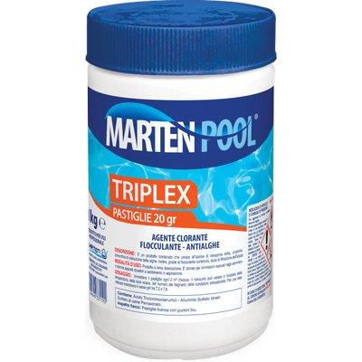 Multiazione X Piscina Pastiglie Marten - Kg 1=50Xgr 20- 3 Pezzi