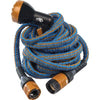 Tubo Irrigazione Estensibile Wally Italy Mt 12,5/25 Bronzo/Azzurro +Raccordi+Pistola