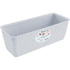 Cassetta + Riserva Natural Stefanplast - Pp Rattan Bianco Cm 50X18 H.Cm 16- 3 Pezzi