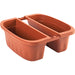 Fioriera Doppia Klunia Bama Pp Terracotta Cm 40X19,8 H.Cm 18,5