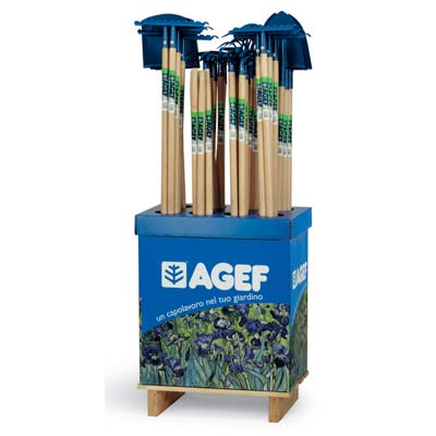 Attrezzi Giardino Manicati Expo Mini Agef - Cm 60X40 H.Cm 165 Cf=Pz 48- 1 Confezioni