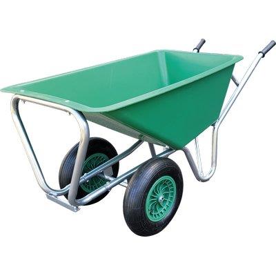 Carriola Big-Two Prof Hand - Tel. Galvanizzato Vasca Ppl Lt 130 Ruota Mm 390X90- 1 Kit