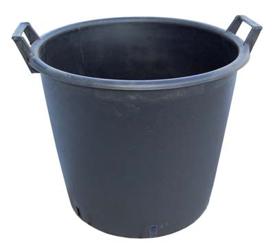 Mastello Vivaista Manicato Ldpe Nero Cm 60 H.Cm 40 Lt 80