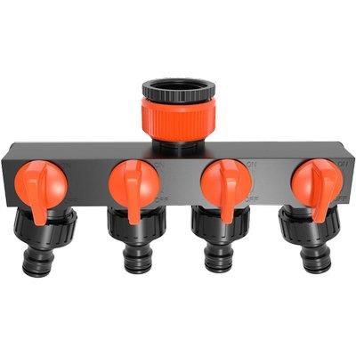 Presa A Rubinetto + 4 Innesti Rapidi Stars - 3/4-1F Self- 2 Pezzi