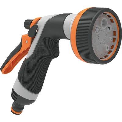 Idropistola Multifunzione Plastica Gomma 8 Jet Gf - Innesto Rapido Lt/Min 12 Bar 4 8000-6923- 2 Pezzi
