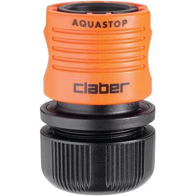 Raccordo Rapido Stringitubo + Stop Claber - 5/8+Aquastop Self 8567- 2 Pezzi