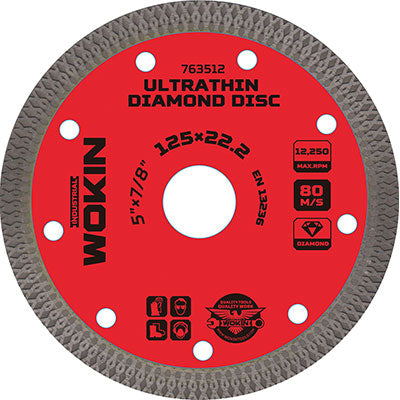 Disco Diamantato A Corona 7635 Wokin - Mm 115X22,2 S.Mm 1,2 763511- 2 Pezzi